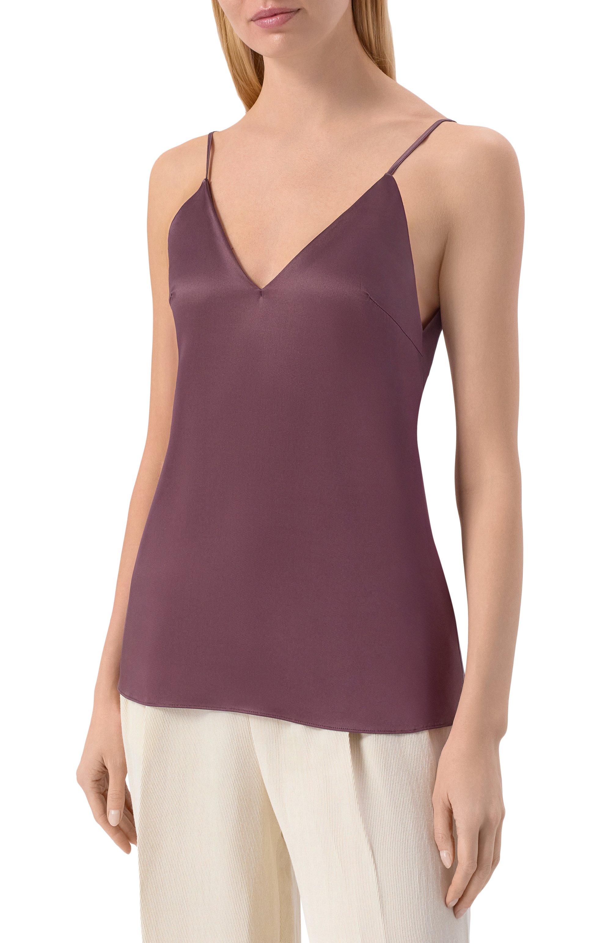 Шелковый топ BRUNELLO CUCINELLI, арт. MPC59BD802, фото 3