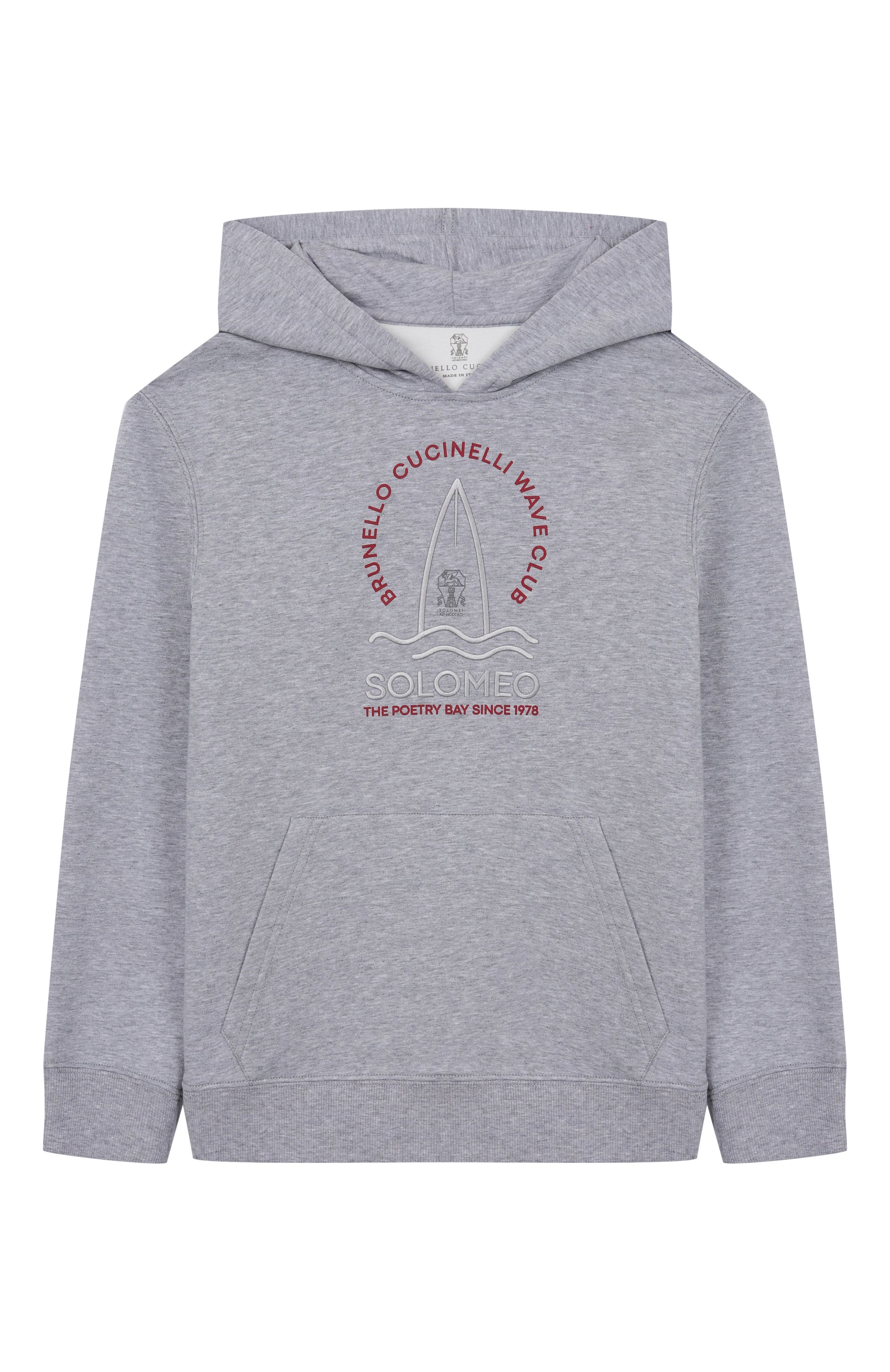 Хлопковое худи BRUNELLO CUCINELLI, арт. BW863E188C, фото 1