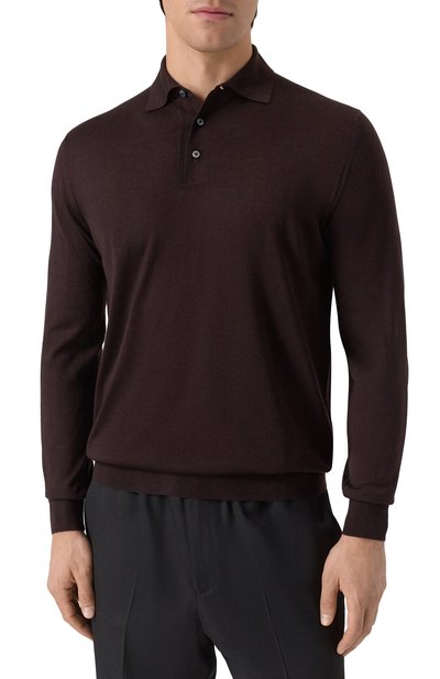 Поло из кашемира и шелка FEDELI, арт. MU007091, фото 3