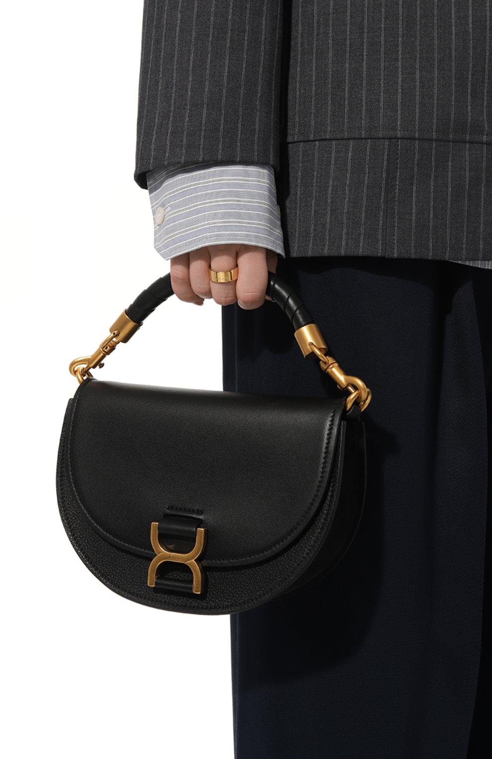 Сумка marcie CHLOÉ черного цвета по цене 237500 руб., арт. CHC23AS604/L14, фото 2 Сумка marcie CHLOÉ, арт. CHC23AS604/L14, фото 2