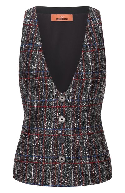 Женский жилет с отделкой пайетками MISSONI, арт. DS25WM14/BC005V