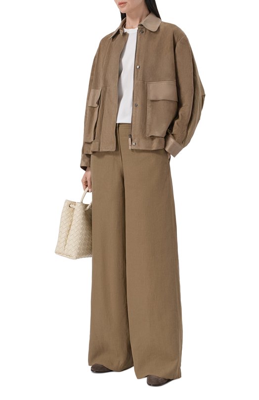 Замшевая куртка Giorgio Armani GW003376/AF26012 Хаки  GW003376/AF26012 Фото 2