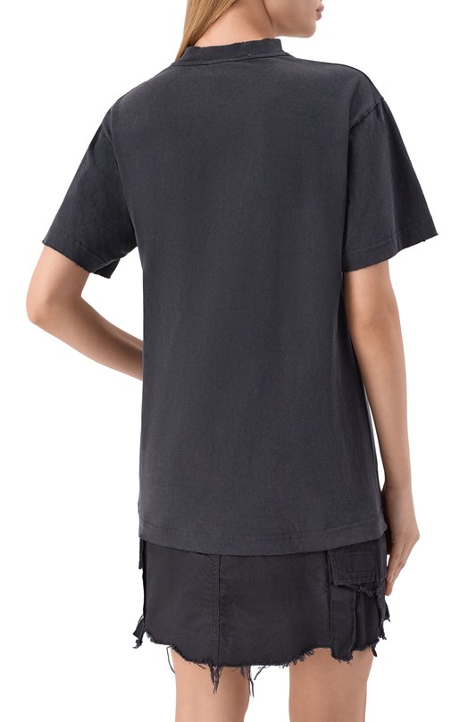 Хлопковое платье Balenciaga 850644/TSP01 Чёрный  850644/TSP01 Фото 4