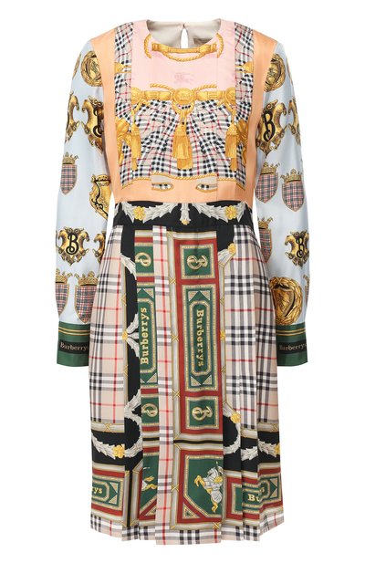 Шелковое платье-миди BURBERRY, арт. 8003774, фото 1