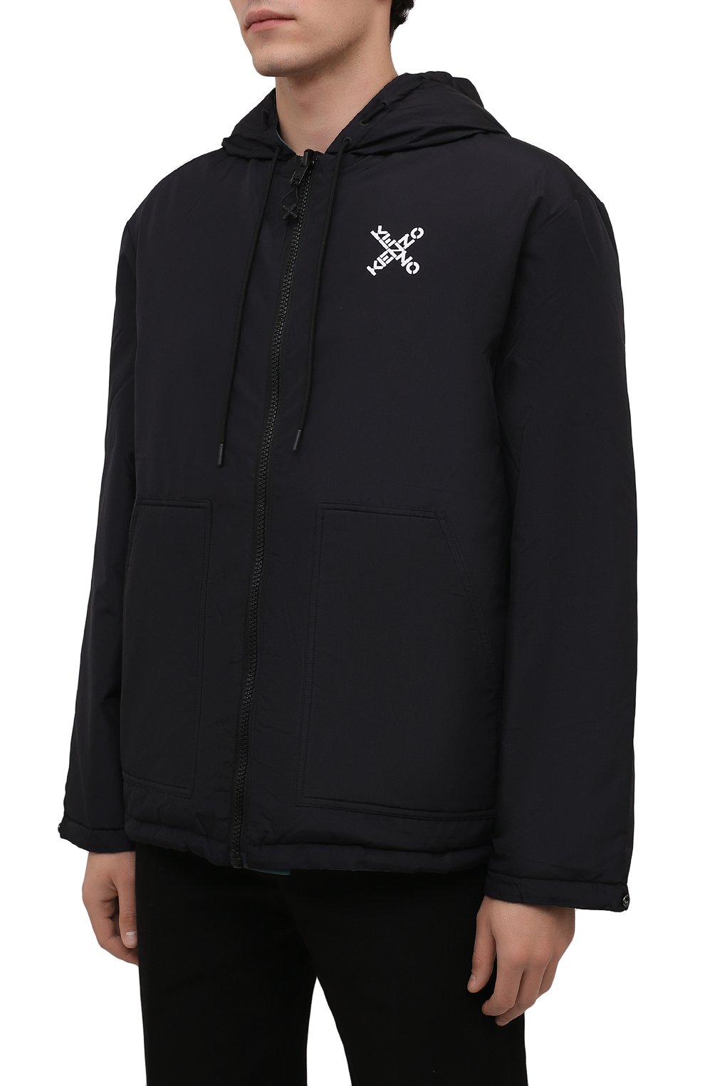 Двусторонняя куртка kenzo sport KENZO черного цвета по цене 66050 руб., арт. FB650U5851NH, фото 3 Двусторонняя куртка kenzo sport KENZO, арт. FB650U5851NH, фото 3