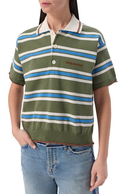 Хлопковое поло DSQUARED2, арт. S75HA1410/D13195, фото 3