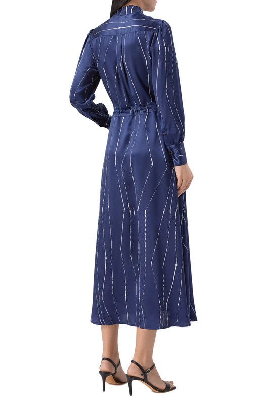 Атласное платье Kiton D52302K0873G03 Синий  D52302K0873G03 Фото 3