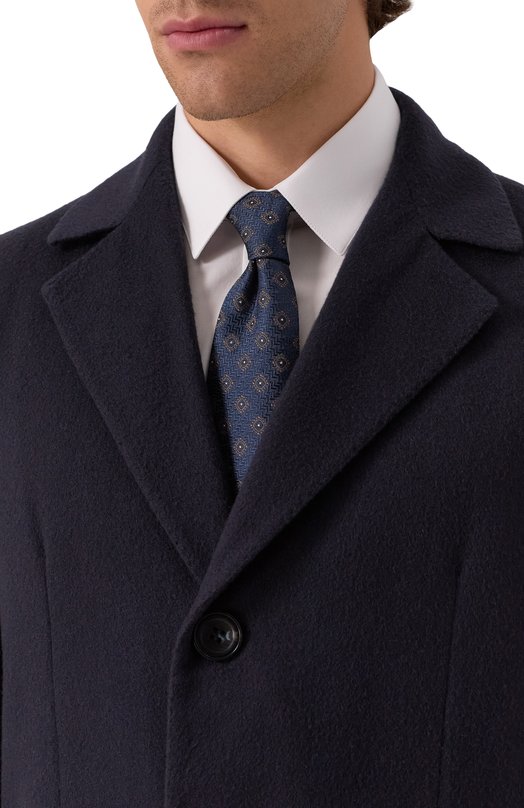 Шелковый галстук Brunello Cucinelli MI8850018 Синий  MI8850018 Фото 2