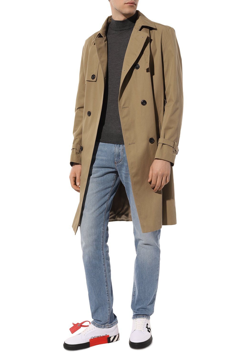 Текстильные кеды vulcanized OFF-WHITE, арт. 0MIA085C99FAB006, фото 2