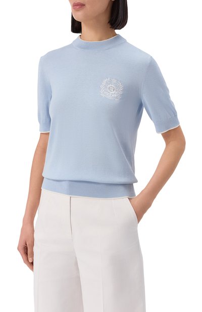 Пуловер из шелка и хлопка BALMAIN, арт. FF1KA115/KI86, фото 3