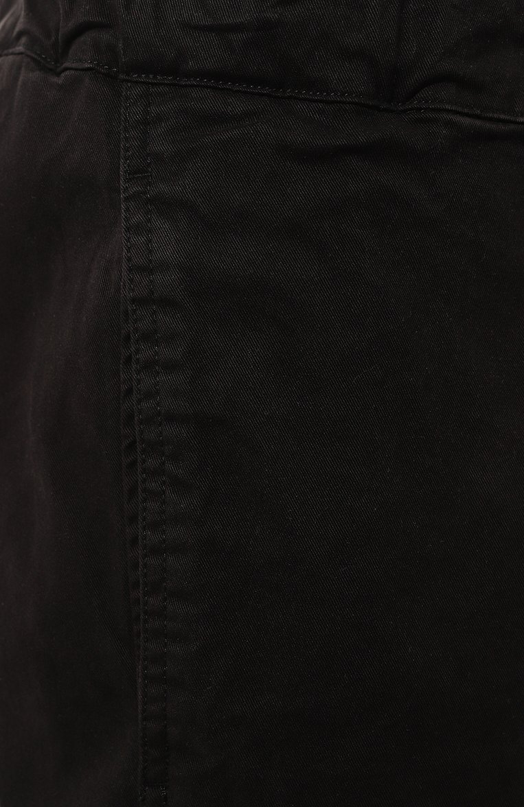 Мужские хлопковые брюки WOOLRICH черного цвета, арт. CFWOTR0171MRUT3493 | Фото 5 (Материал сплава: Проставлено; Драгоценные камни: Проставлено; Материал внешний: Хлопок; Длина (брюки, джинсы): Стандартные; Стили: Кэжуэл; Случай: Повседневный)