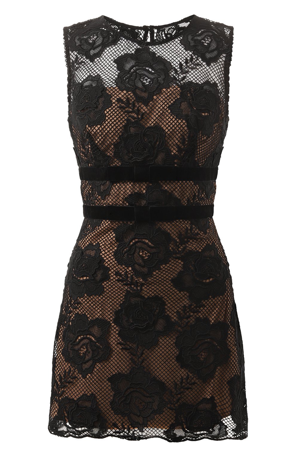 Платье SELF-PORTRAIT черного цвета по цене 59900 руб., арт. AW24-017S-B, фото 1 Платье SELF-PORTRAIT, арт. AW24-017S-B, фото 1