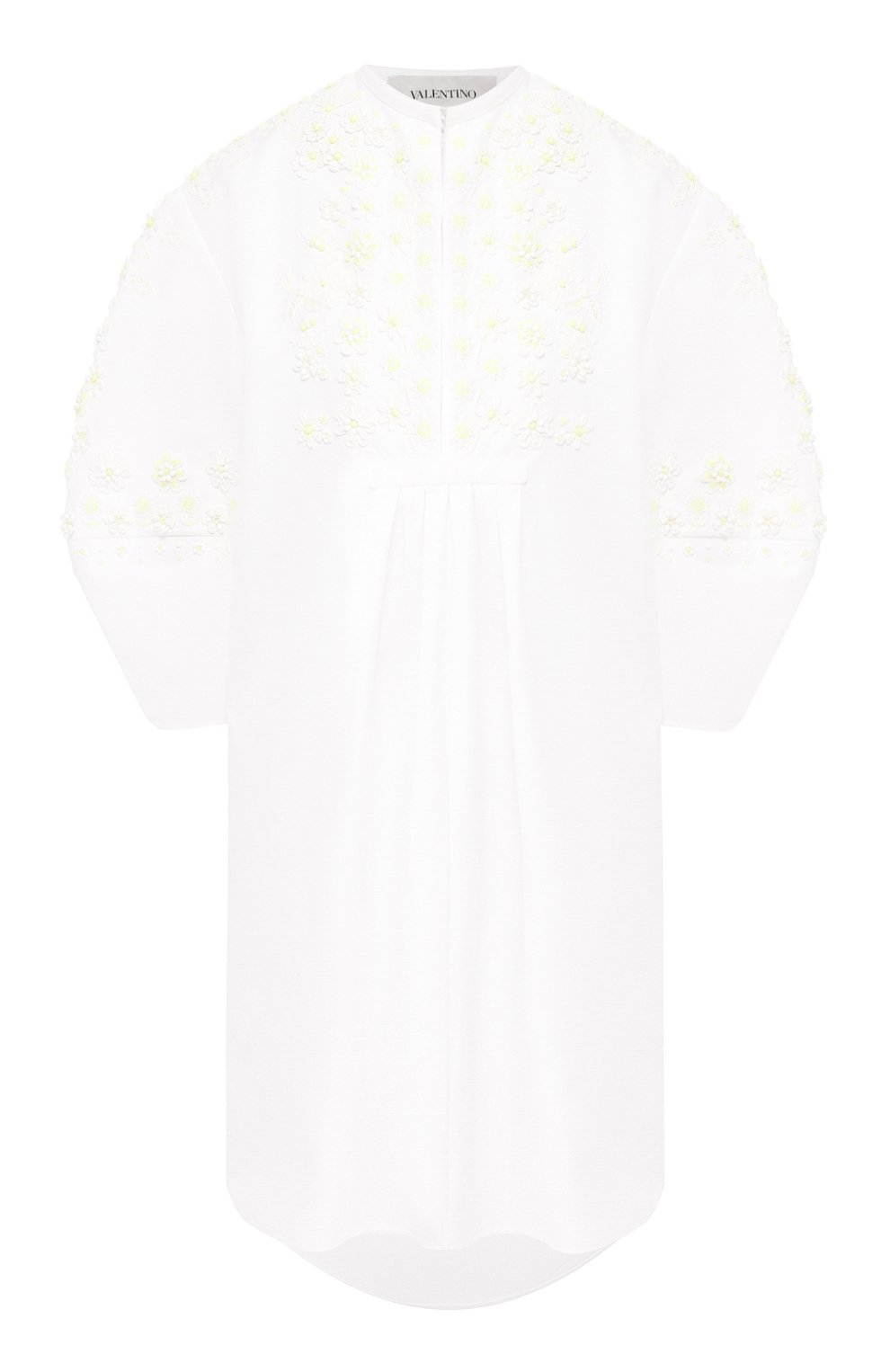 Хлопковое платье VALENTINO белого цвета по цене 514000 руб., арт. TB0VAAU94HD, фото 1 Хлопковое платье VALENTINO, арт. TB0VAAU94HD, фото 1