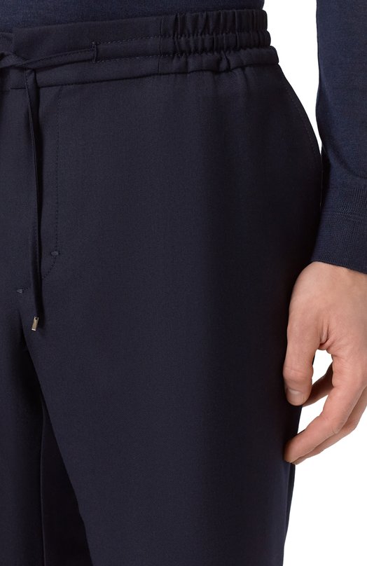 Шерстяные брюки Zilli CP201CM0201VLXS00 Синий  CP201CM0201VLXS00 Фото 5