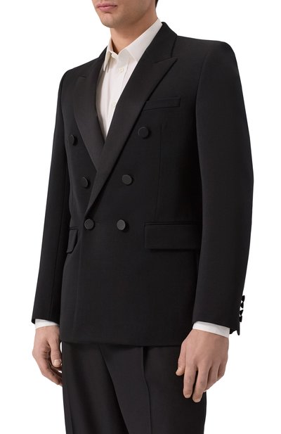 Шерстяной смокинг SAINT LAURENT, арт. 821762/Y7E63, фото 3