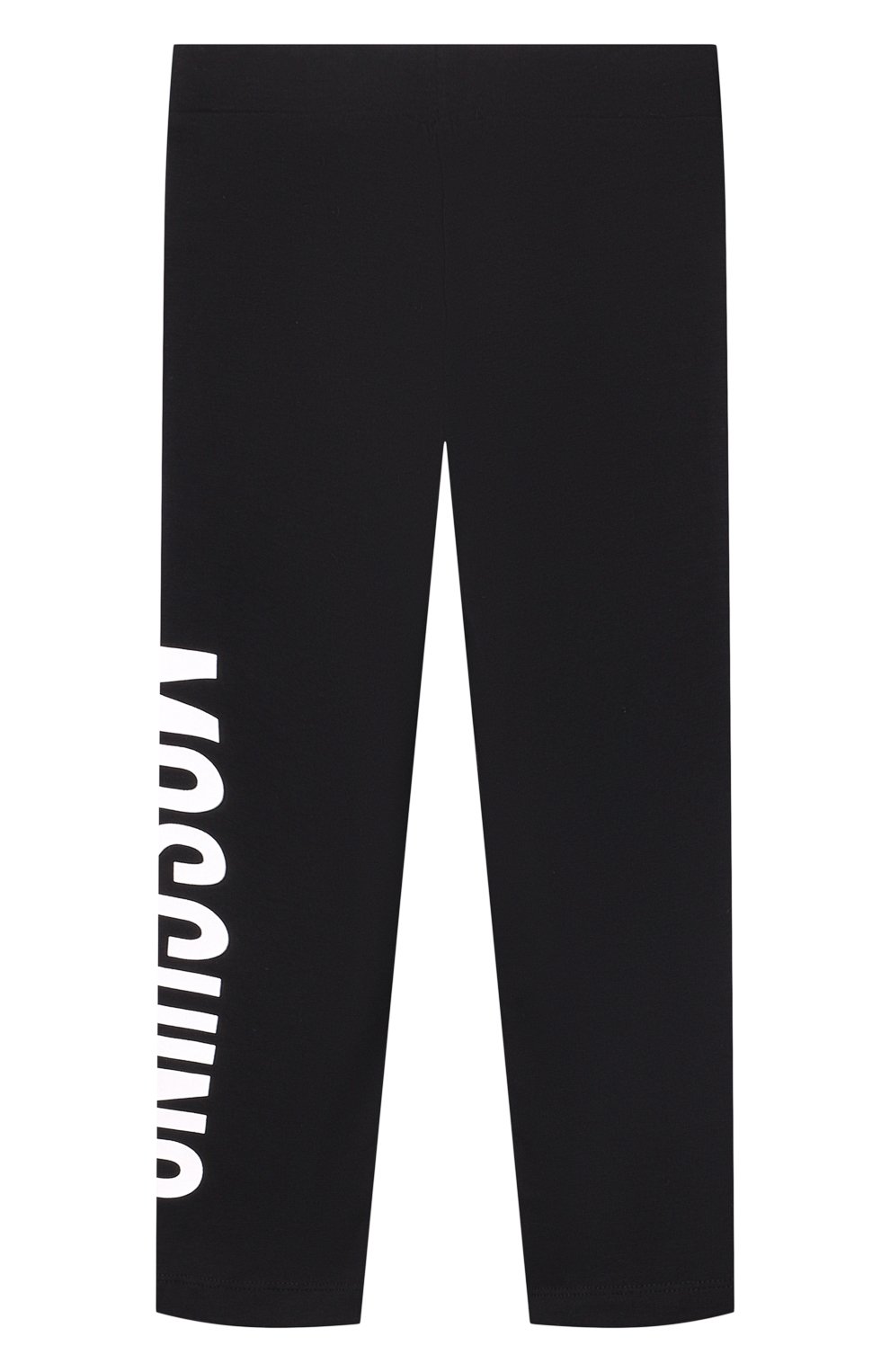 Хлопковые легинсы MOSCHINO черного цвета по цене 5995 руб., арт. HDP067/LBA11/10-14, фото 2 Хлопковые легинсы MOSCHINO, арт. HDP067/LBA11/10-14, фото 2