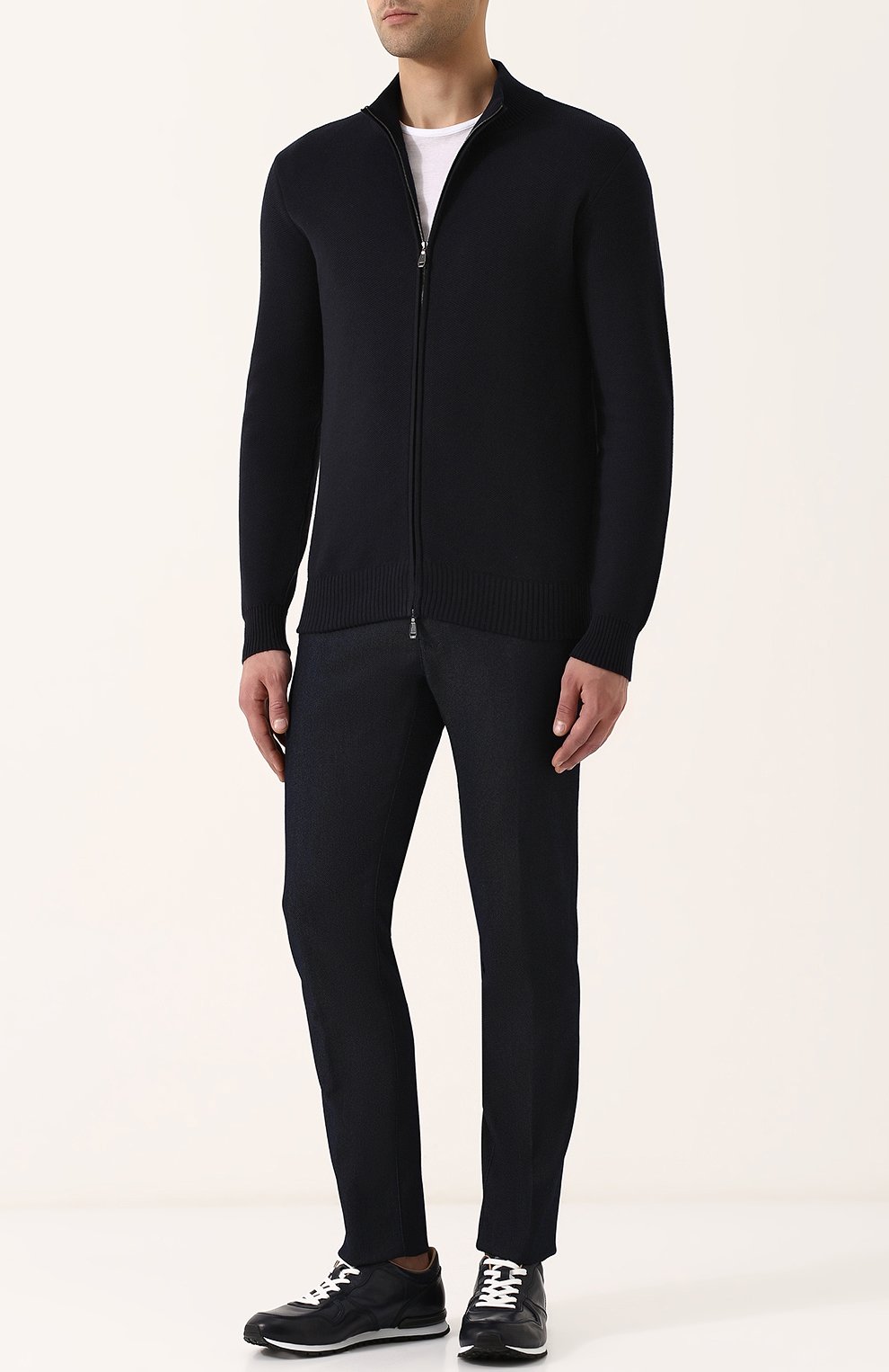 Кардиган на молнии из смеси хлопка и кашемира BRIONI, арт. UMT20L/P7K26, фото 2