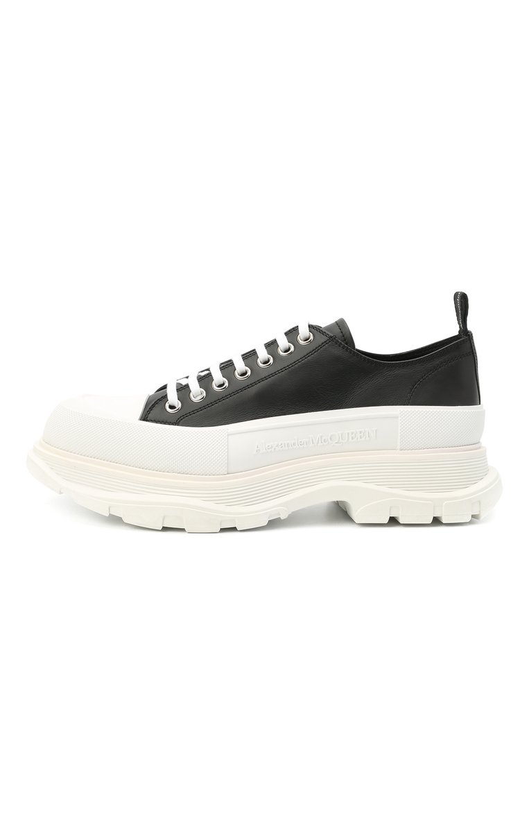 Мужские кожаные ботинки tread slick ALEXANDER MCQUEEN черно-белого цвета, арт. 627225/WHZ62 | Фото 3 (Материал внутренний: Натуральная кожа; Материал утеплителя: Без утеплителя; Мужское Кросс-КТ: Ботинки-обувь; Подошва: Массивная; Материал сплава: Проставлено; Драгоценные камни: Проставлено; Материал внешний: Натуральная кожа)