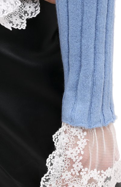 Кашемировый пуловер PHILOSOPHY DI LORENZO SERAFINI голубого цвета по цене 48100 руб., арт. A0917/5702, фото 5 Кашемировый пуловер PHILOSOPHY DI LORENZO SERAFINI, арт. A0917/5702, фото 5