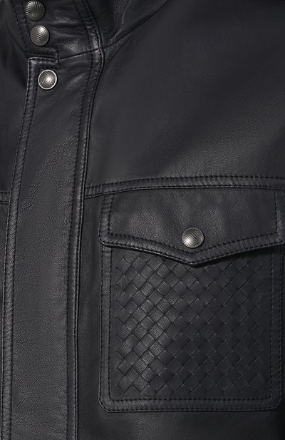 Кожаный френч на молнии с воротником-стойкой BOTTEGA VENETA, арт. 513660/VEPK0, фото 5