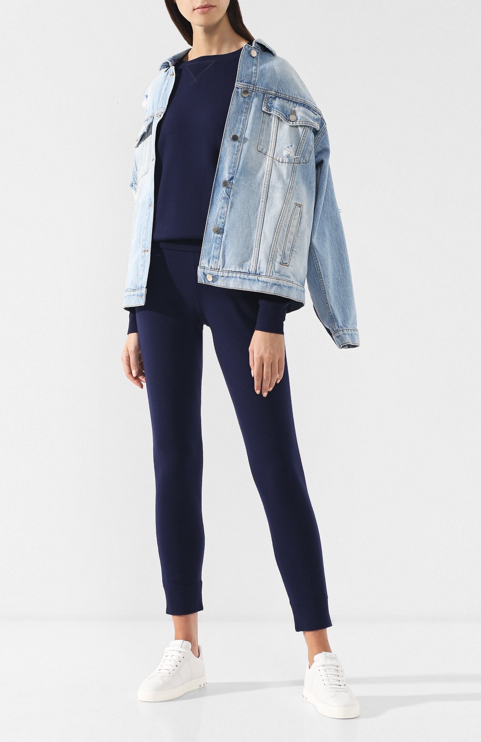 Однотонные шерстяные джоггеры с эластичным поясом RALPH LAUREN, арт. 290700746, фото 2