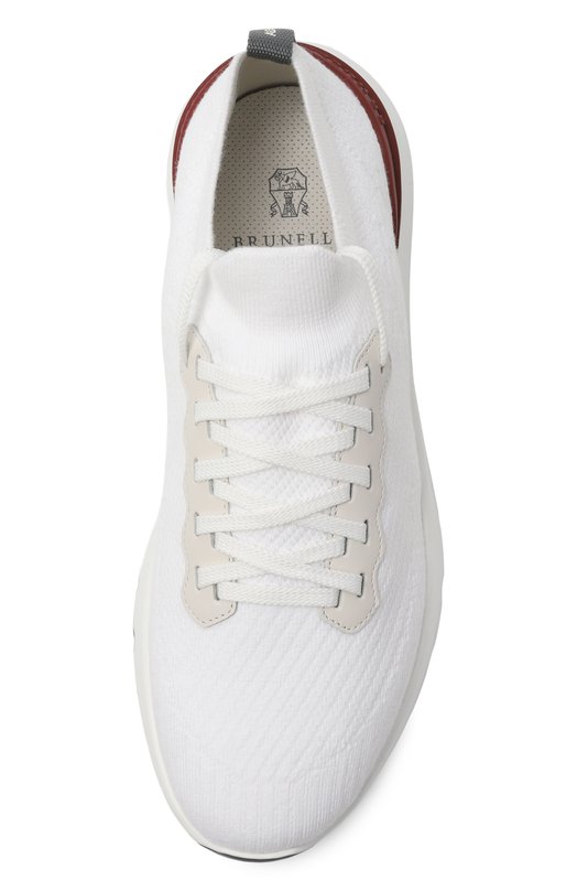 Текстильные кроссовки Brunello Cucinelli MZUPMB0252 Белый  MZUPMB0252 Фото 6