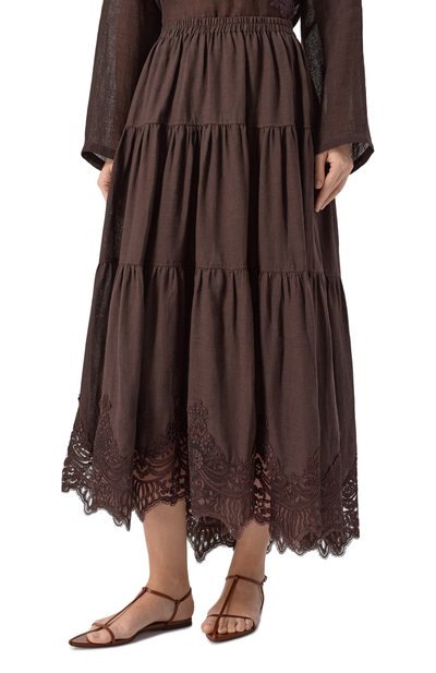 Юбка изо льня и вискозы MAURIZIO, арт. W04150781, фото 3