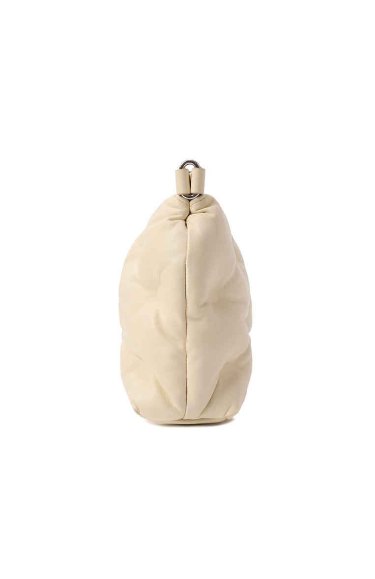 Женская сумка glam slam classique small MAISON MARGIELA кремового цвета, арт. SB1WG0028/P4300 | Фото 4 (Материал сплава: Проставлено; Материал: Натуральная кожа; Драгоценные камни: Проставлено; Р�емень/цепочка: На ремешке; Размер: small)