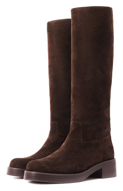 Женские замшевые сапоги 12 STOREEZ, арт. 134707