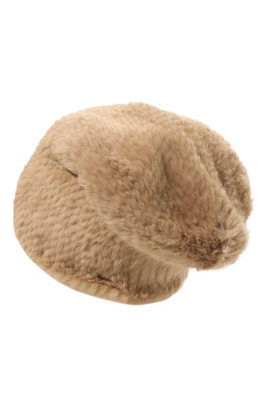 Меховая шапка из норки VICTORIA KUSENKOVA 051850011071 Бежевый  051850011071 Фото 3