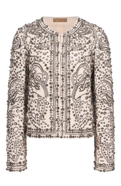 Женский жакет с отделкой стразами ELIE SAAB, арт. J0180NF25/BEC07