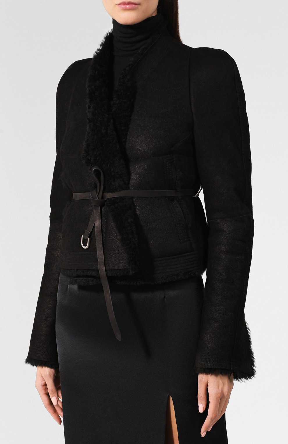 Дубленка RICK OWENS черного цвета по цене 256000 руб., арт. RP19F5764/LSHW, фото 3 Дубленка RICK OWENS, арт. RP19F5764/LSHW, фото 3