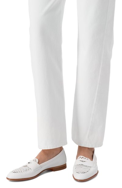 Кожаные пенни-лоферы SANTONI, арт. WUSG72100HAFSYWE, фото 2