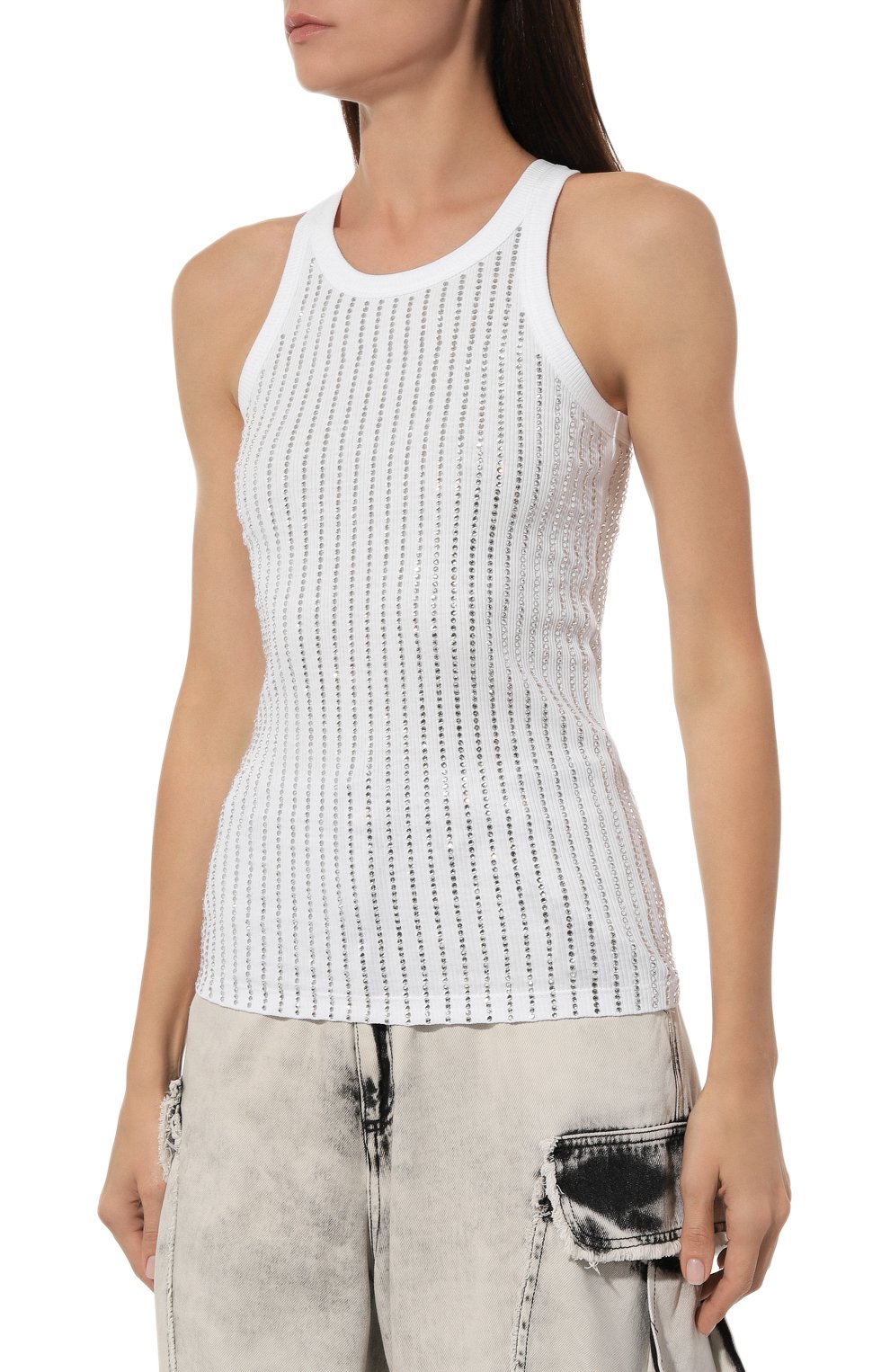 Хлопковый топ THE ATTICO, арт. 247WCT276, фото 3