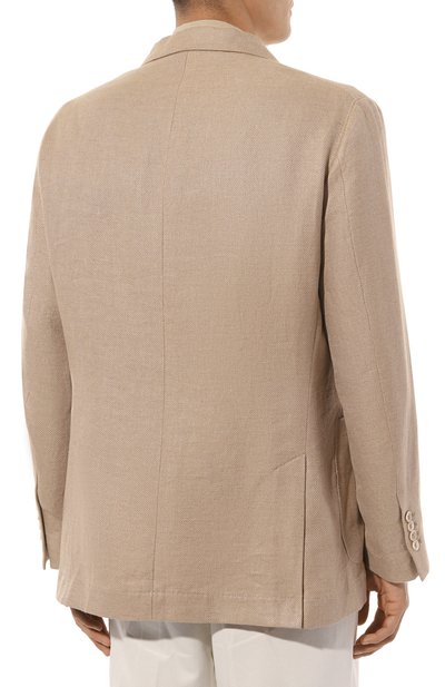 Пиджак изо льна и шерсти BRUNELLO CUCINELLI, арт. MW4827BND, фото 4