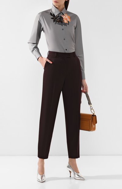 Шерстяные брюки DRIES VAN NOTEN, арт. 192-10933-8229, фото 2