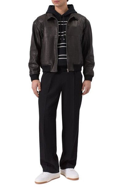 Кожаный бомбер SAINT LAURENT, арт. 821041/YCNF2, фото 2