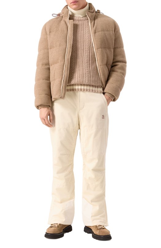 Кашемировая водолазка malo Кремовый, фото 2