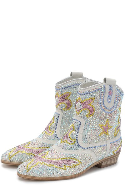 Кожаные ботинки со стразами MISSOURI, арт. 47131 A/35-41, фото 1