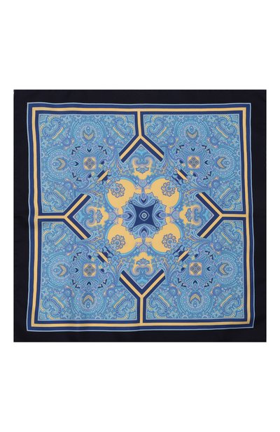 Шелковый платок STEFANO RICCI голубого цвета по цене 19000 руб., арт. FZSR9/11727, фото 3 Шелковый платок STEFANO RICCI, арт. FZSR9/11727, фото 3