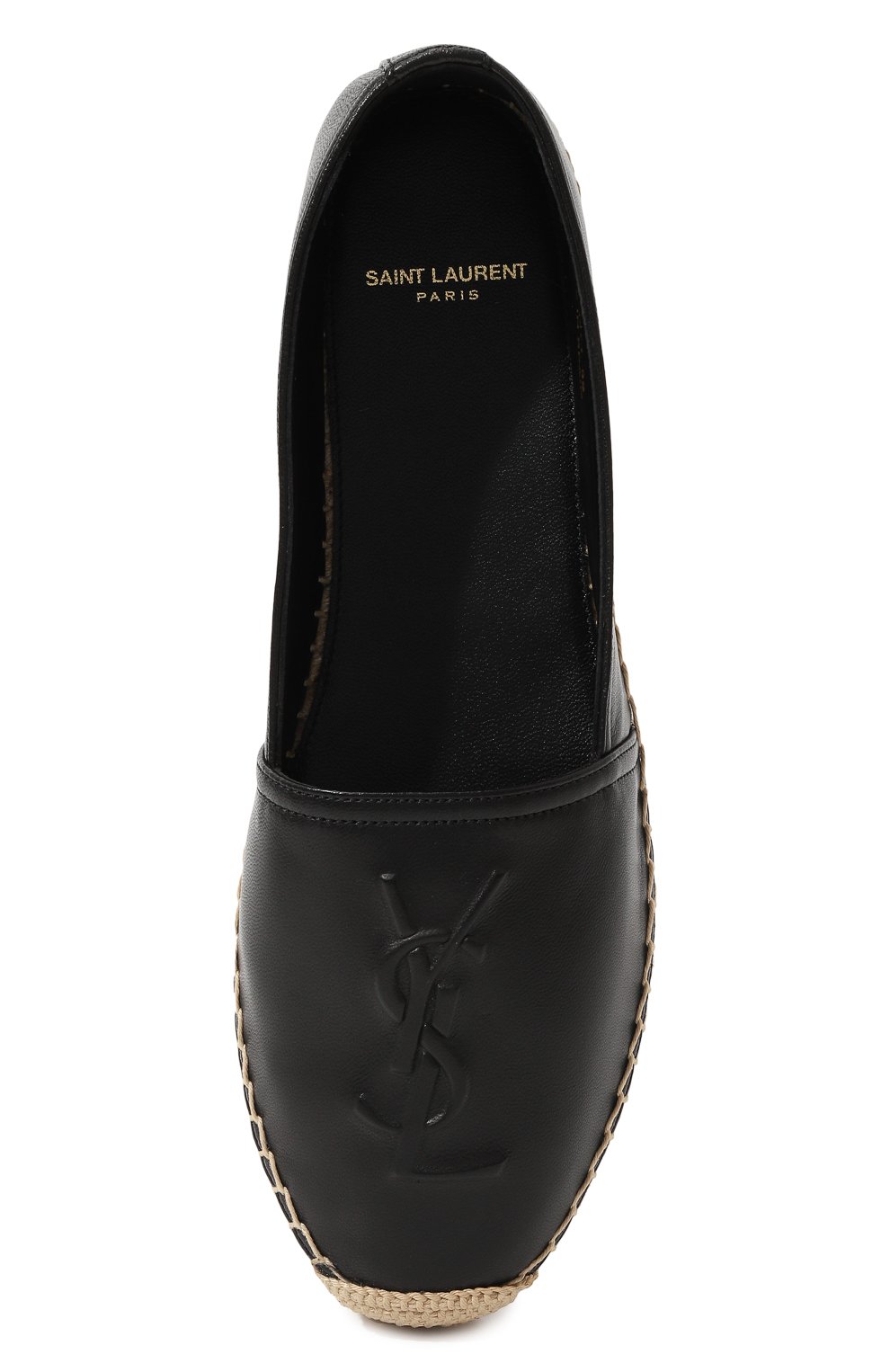 Кожаные эспадрильи cassandre SAINT LAURENT черного цвета по цене 79950 руб., арт. 458573, фото 6 Кожаные эспадрильи cassandre SAINT LAURENT, арт. 458573, фото 6