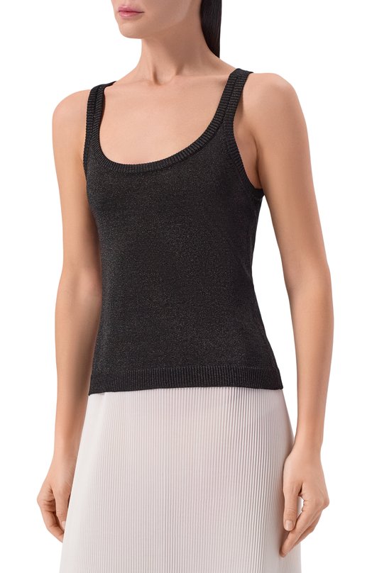 Топ из вискозы Missoni DC26SK01/BK01H3 Чёрный  DC26SK01/BK01H3 Фото 3