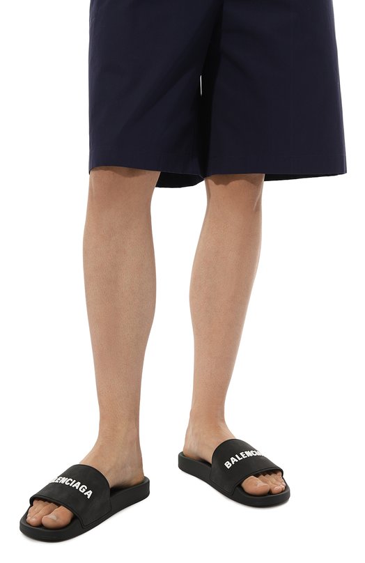 Шлепанцы Pool Balenciaga 565826/W1S80/1006 Чёрный  565826/W1S80/1006 Фото 3