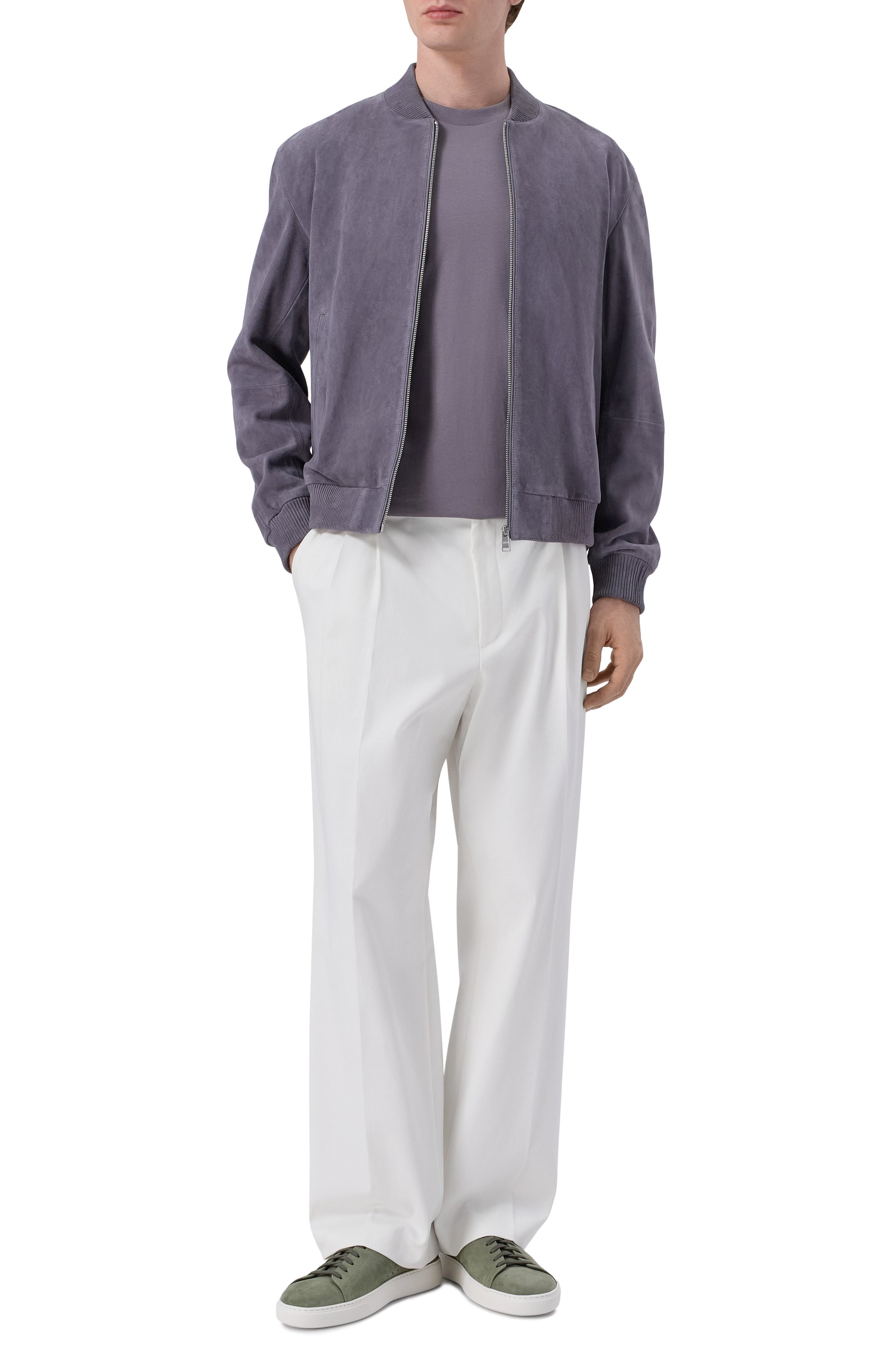 Замшевый бомбер BOSS, арт. 50543213, фото 2