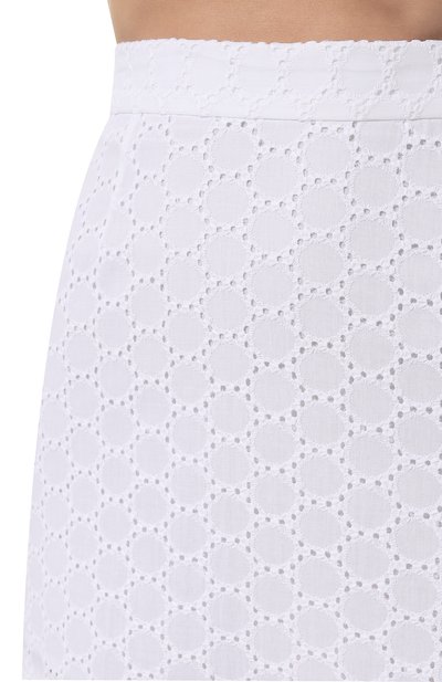 Хлопковая юбка OLOLOL белого цвета по цене 39000 руб., арт. OLSK044/3105.100/S23, фото 5 Хлопковая юбка OLOLOL, арт. OLSK044/3105.100/S23, фото 5