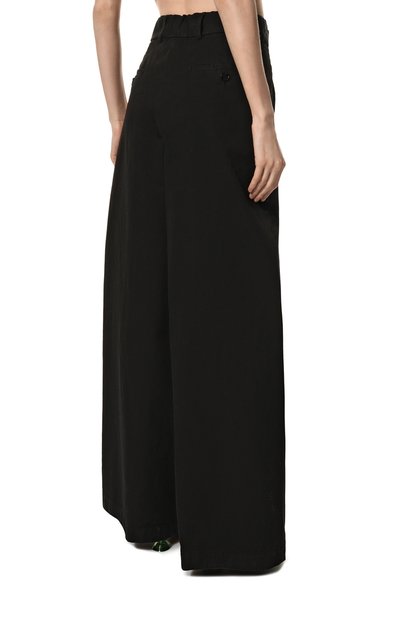 Хлопковые брюки DRIES VAN NOTEN черного цвета по цене 59300 руб., арт. 222-030963-5326, фото 4 Хлопковые брюки DRIES VAN NOTEN, арт. 222-030963-5326, фото 4
