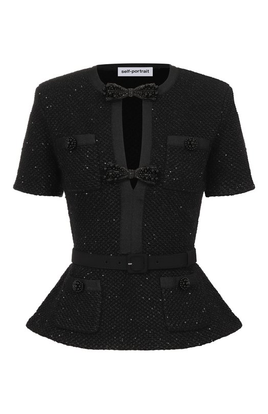 Топ self-portrait RS26210TB Чёрный RS26210TB