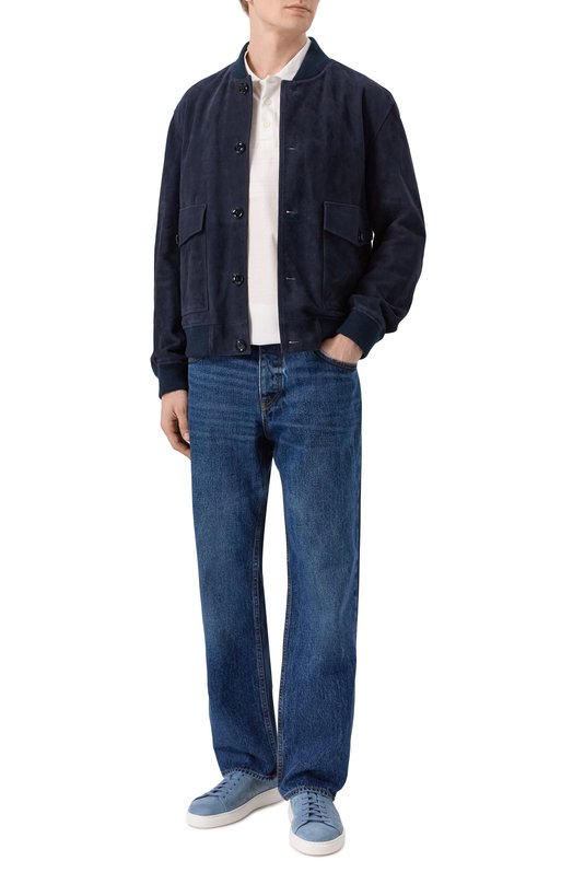 Кеды из нубука H`D`S`N Baracco TH0MAS.7*/R0DE0 Голубой  TH0MAS.7*/R0DE0 Фото 2