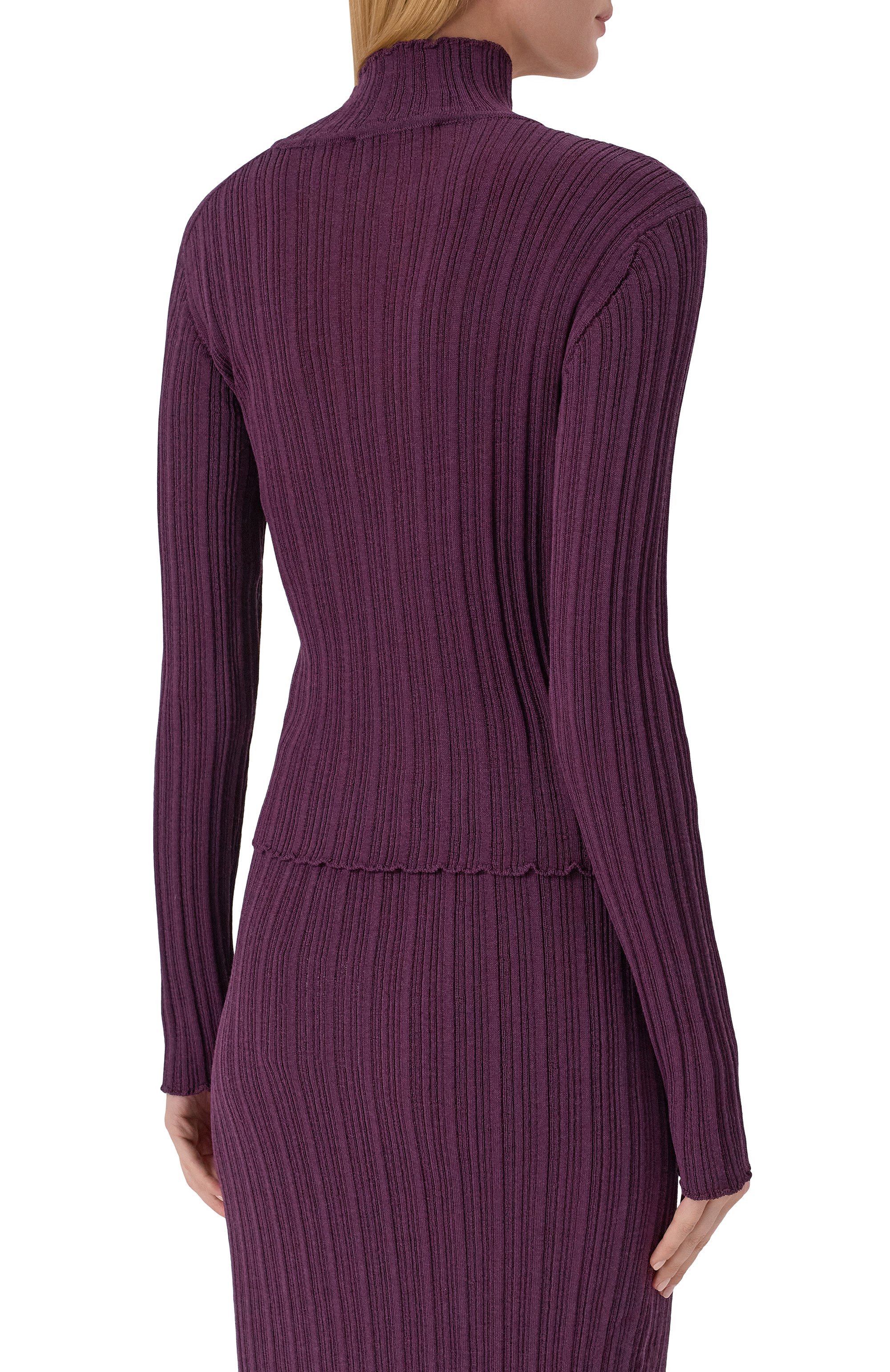 Водолазка GIUSEPPE DI MORABITO фиолетового цвета по цене 65650 руб., арт. 05FWKNT368 05357, фото 4 Водолазка GIUSEPPE DI MORABITO, арт. 05FWKNT368 05357, фото 4