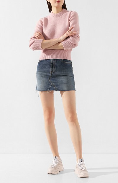 Кожаные кроссовки MIU MIU, арт. 5E841C/3L4A, фото 2